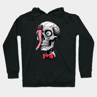 A Skull With Stuck Socks And A Bow Tie Hoodie